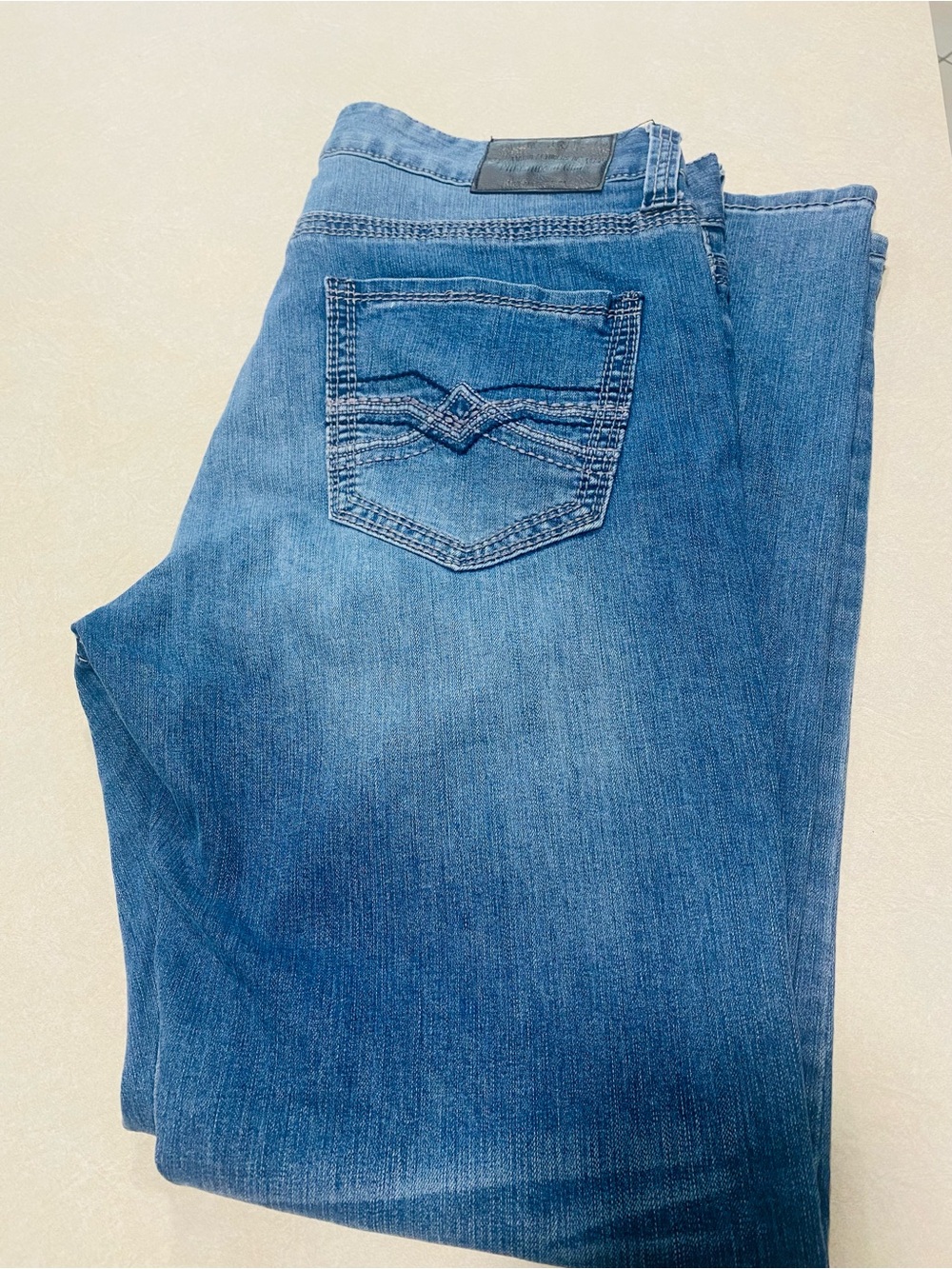 Seven7 Men's Medium Blue Straight Jeans